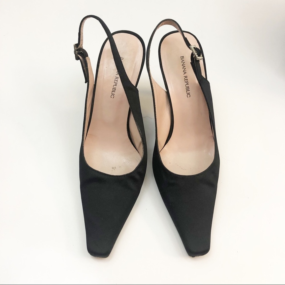 Black heels Banana Republic slingback pumps - Picture 3 of 8